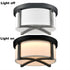 Industrial Flush Mount Ceiling Light White Dimmable LED Ceiling Light